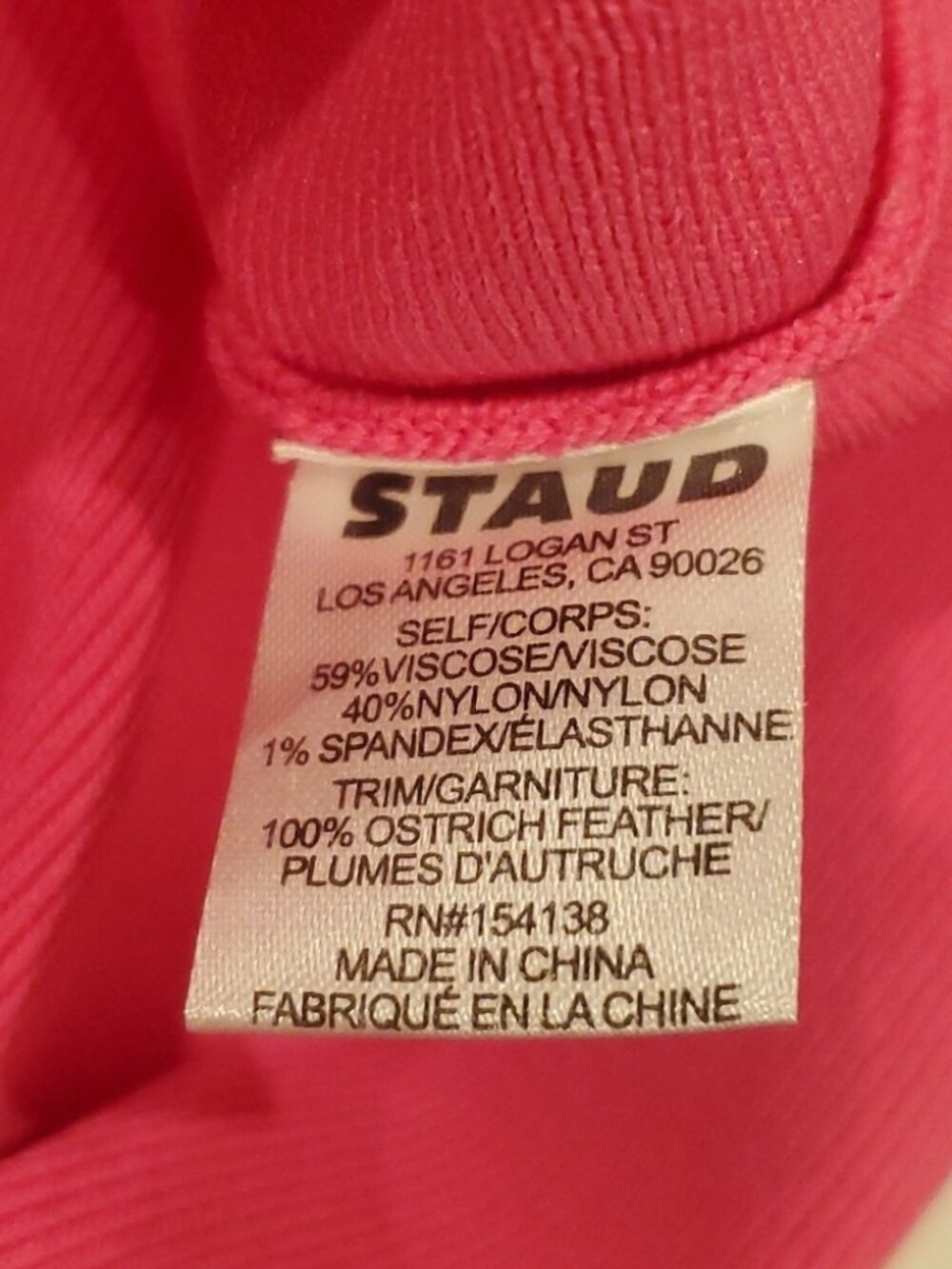 STAUD Chaya Feather Pink Skirt - Picture 4 of 4